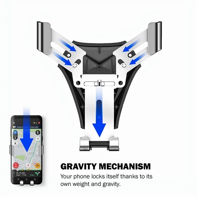 Gravitačný držiak do auta na telefón
