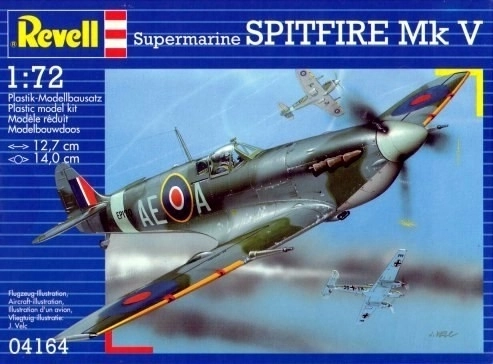 Spitfire Mk V B model na lepenie