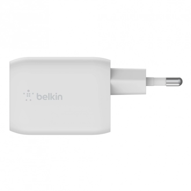 Dvojitá nástenná nabíjačka USB-C GaN 65 W biela