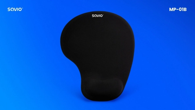 Čierna gélová podložka pod myš Savio