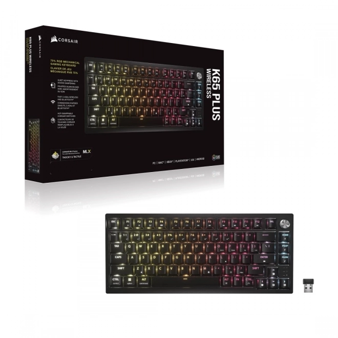 Mechanická klávesnica K65 Plus Wireless Tactile 75% RGB
