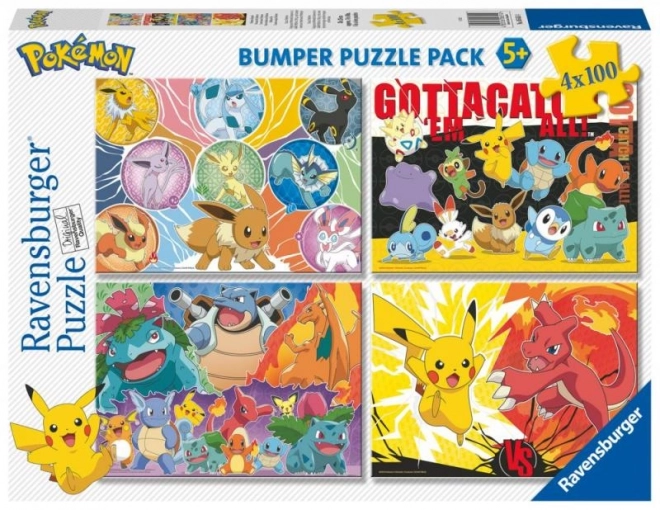 Pokémon Puzzle 4x100 dielikov