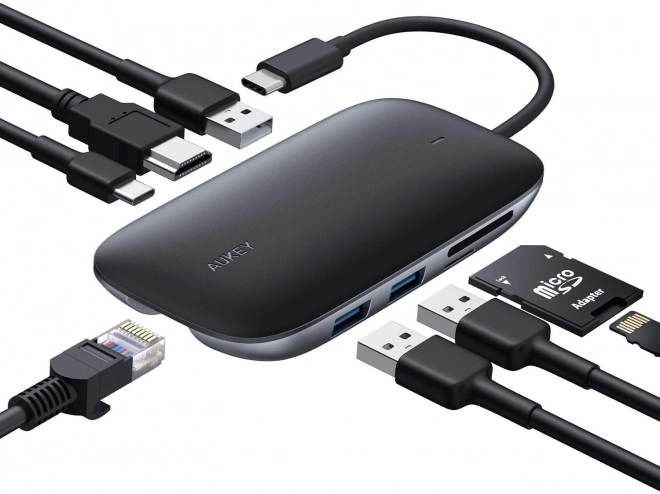 Univerzálny USB-C hub Aukey CB-C71