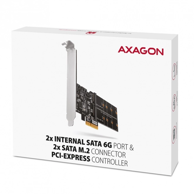 PCIe Kontrolér s 2x SATA a 2x M.2 Portmi