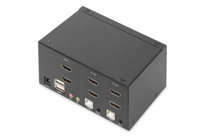 KVM prepínač HDMI s dvoma portmi, Dual Display, 4K