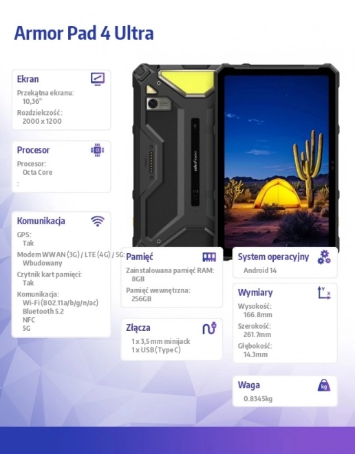 Tablet Armor Pad Ultra 5G