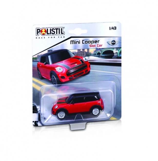 Polistil Mini Cooper dráhové autíčko 1:43 červené