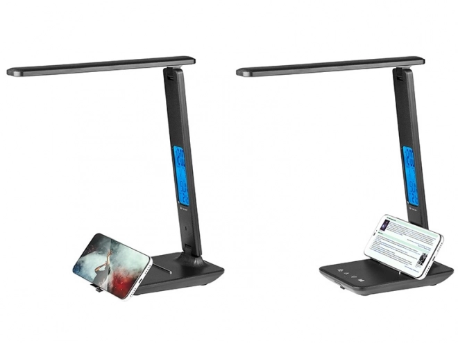 Stolová lampa Noir LED s LCD displejom