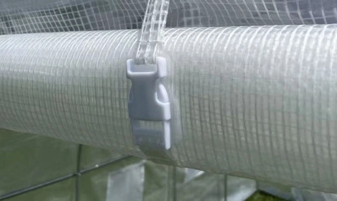 Záhradný skleník tunel 3x2x2 m, celoročné použitie, kovová konštrukcia, biela fólia