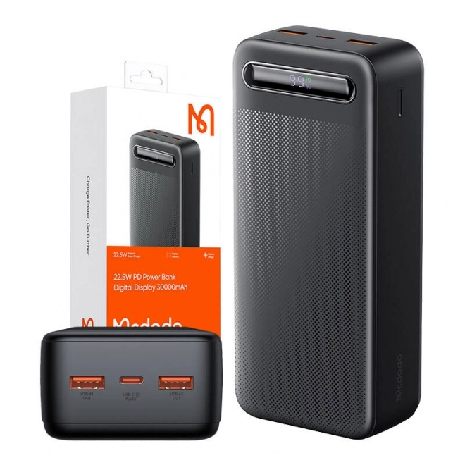 Powerbank Mcdodo s digitálnym displejom 30000mAh, 22.5W