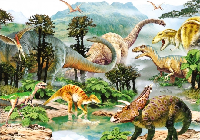 Puzzle Dino Svět XL 100 Dielikov