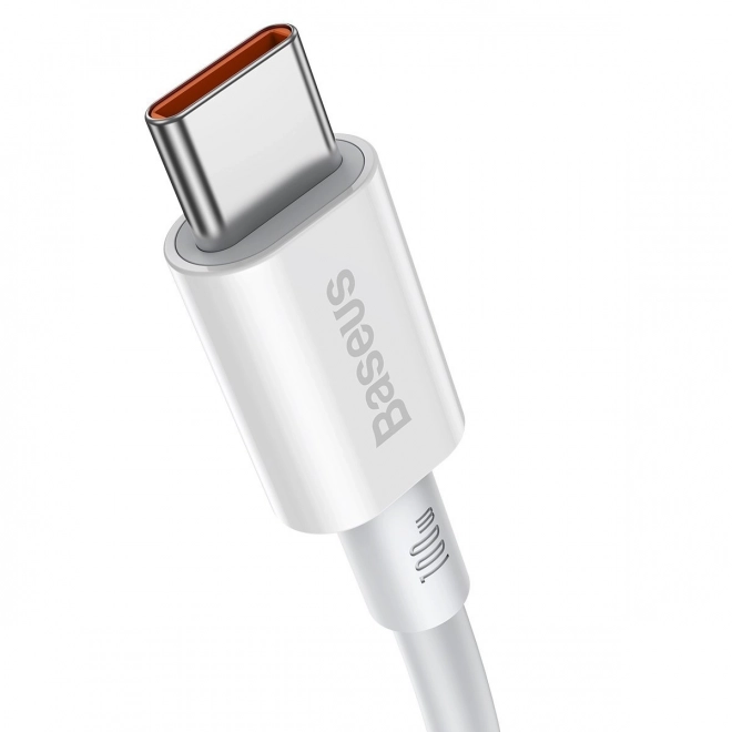 Rýchlonabíjací kábel Baseus Superior USB-C na USB-C, 100W, 1m, biely