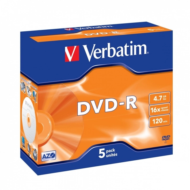 DVD-R 16x s ochranným povlakom Verbatim