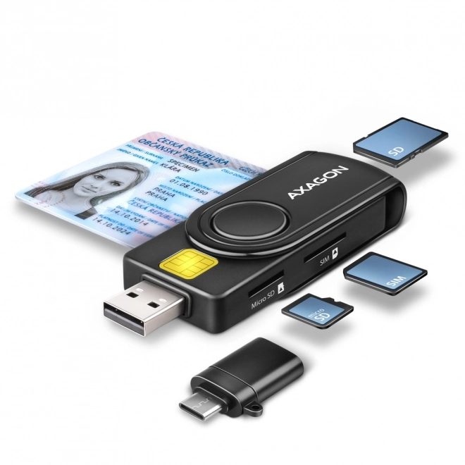 Čítačka kariet AXAGON PocketReader USB