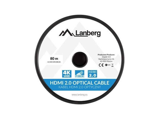 Lanberg ultra vysokorýchlostný HDMI kábel 80m