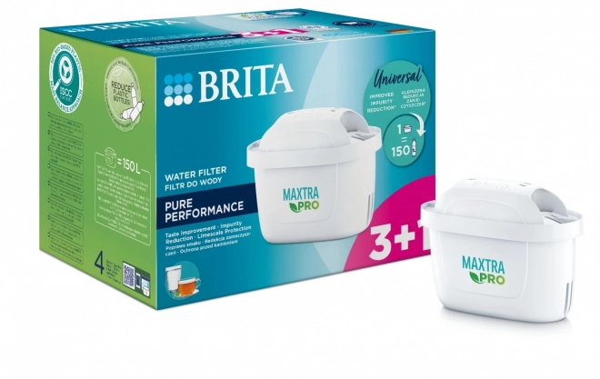 Náhradné filtrovací kazety Brita Maxtra Pro Pure Performance 3+1 ks