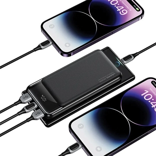 PowerBank 30000mAh s tromi portmi na nabíjanie