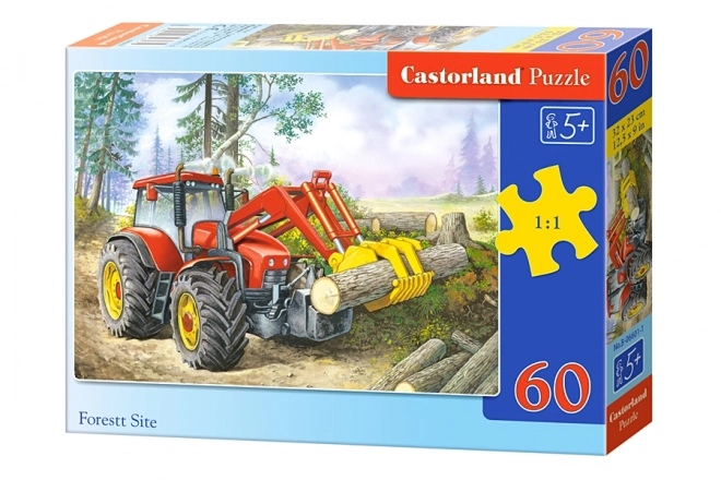 Puzzle Lesný traktor