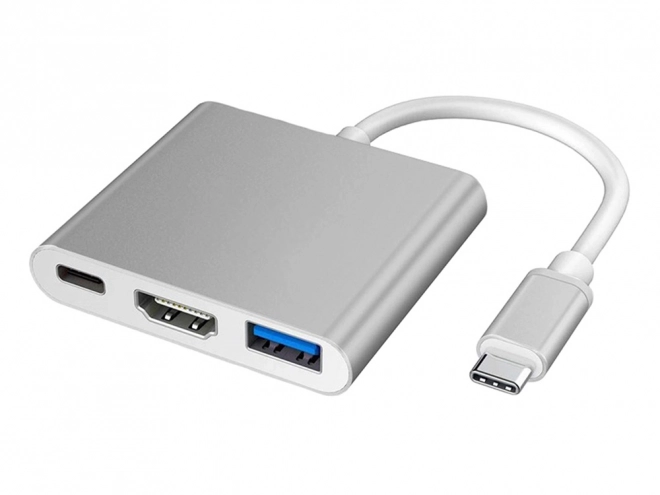 Adaptér USB-C 3v1 s HDMI a USB 3.0