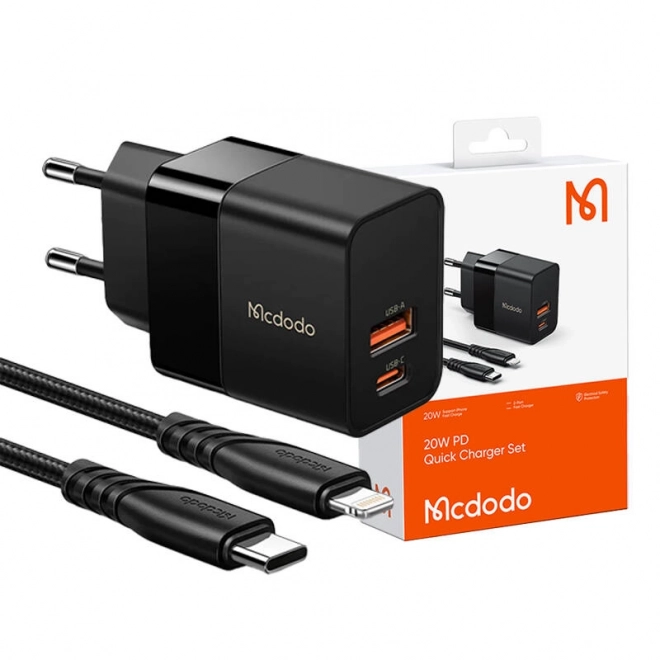 Nástenná nabíjačka Mcdodo USB + USB-C s rýchlym nabíjaním