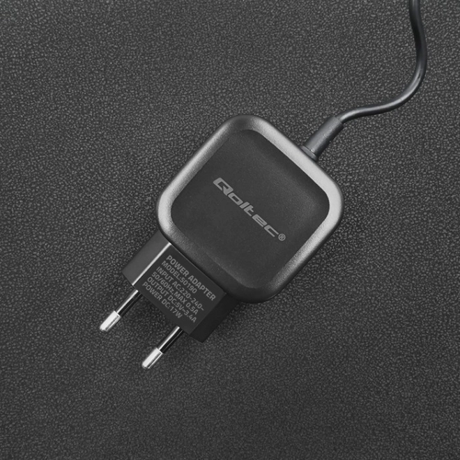Nabíjačka Qoltec 17W s USB a USB typu C