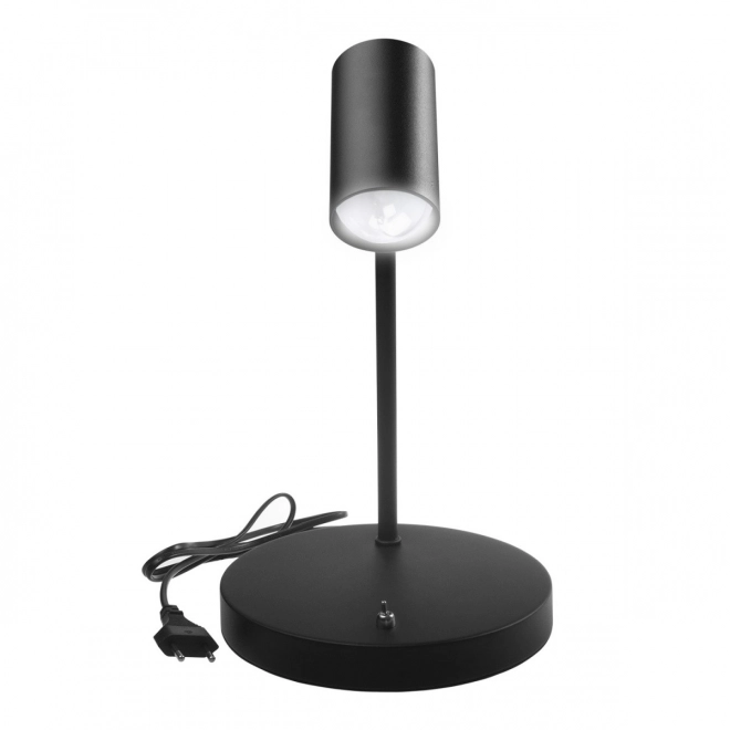 Stolná lampa GU10 s vypínačom Maclean čierna okrúhla