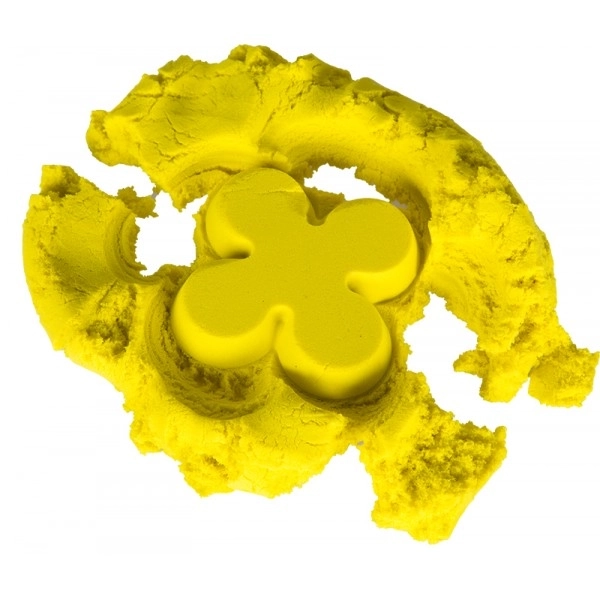 Zelený kinetický piesok 1kg v sáčku – Žltá