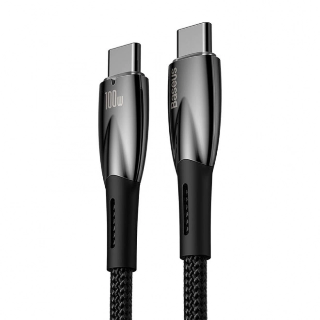 Baseus Glimmer rýchly nabíjací USB-C kábel 2 m čierny