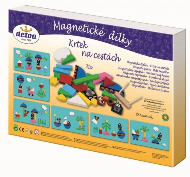 Magnetické puzzle - Krtko