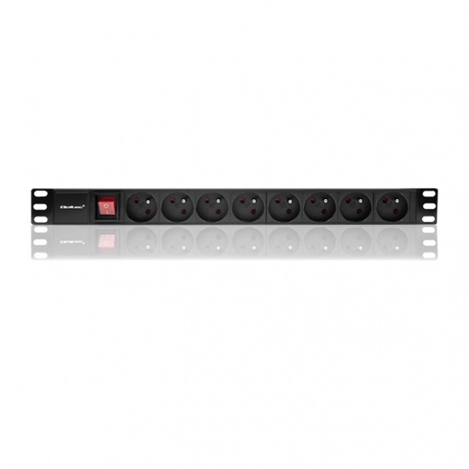 Listva na prúd do skrine RACK 1U - 16A, PDU, 8xFRENCH, 2m
