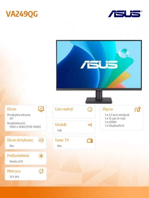 Herný monitor 24" ASUS VA249QG