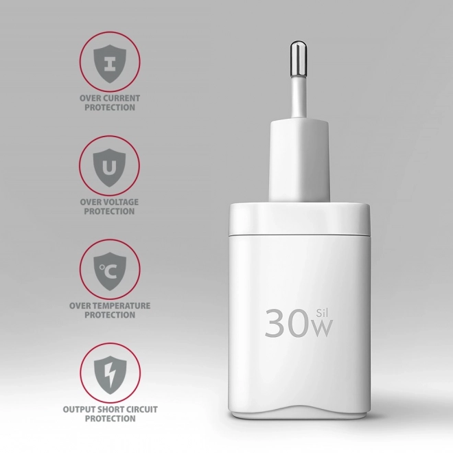 Nabíjačka AXAGON ACU PD30W s USB-C a rýchlym nabíjaním