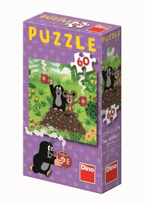 Puzzle Krtek a moudrá sova 60 dielikov