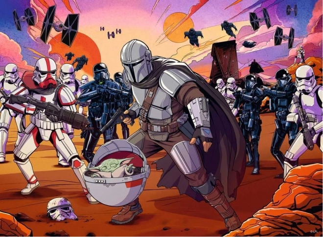 Ravensburger puzzle Mandalorian XXL 200 dielikov