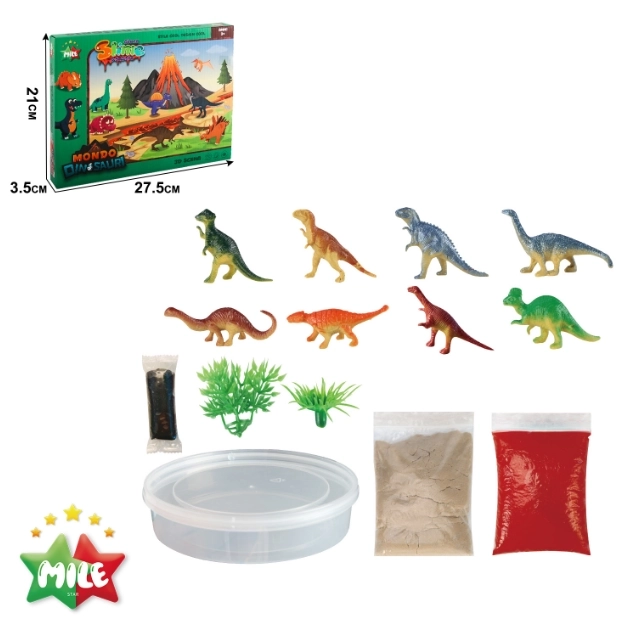 Scéna 3D Dinosaury DIY