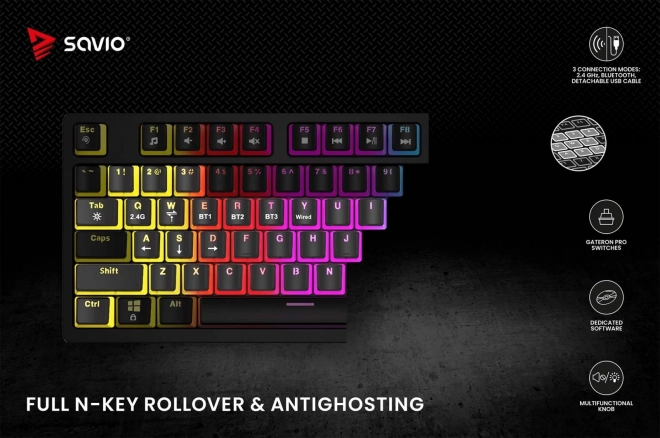 Bezdrôtová mechanická klávesnica Phenix Gateron Yellow Pro