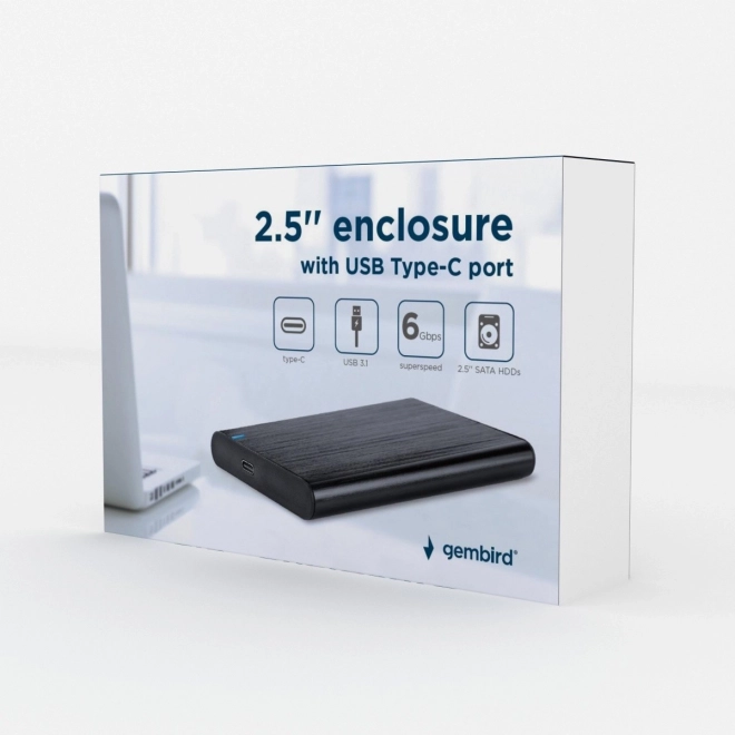 Externá skrinka 2.5 palca USB 3.1 čierna