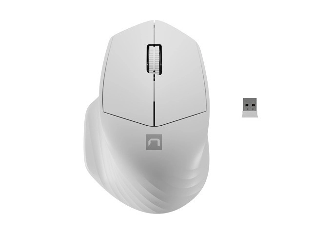 Bezdrôtová myš Siskin 2 1600 DPI Bluetooth 5.0 + 2,4 GHz – Biela