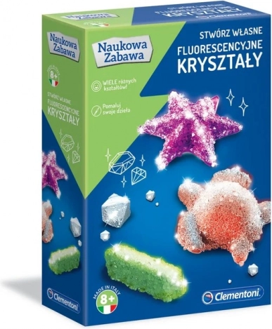 Vedecká sada fluorescenčné kryštály