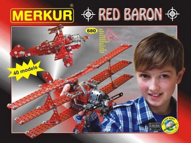 Stavebnica Merkur Red Baron 40 modelov