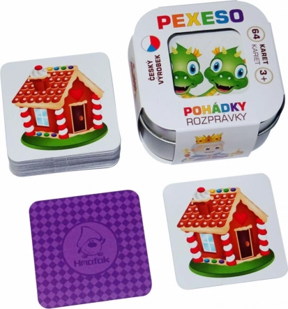 Pexeso Rozprávky v plechovej krabičke (64 kariet)