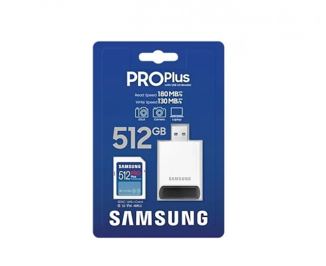 Samsung pamäťová karta SD PRO Plus 512GB s čítačkou