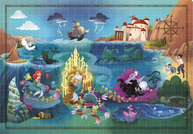 Puzzle 1000 dielikov Malá morská víla - Story Maps