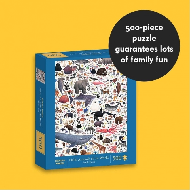 Puzzle Ahoj Zviera Celého Sveta 500 dielikov