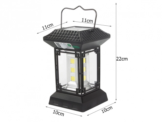 Solárna lampa s pohybovým senzorom a diaľkovým ovládaním