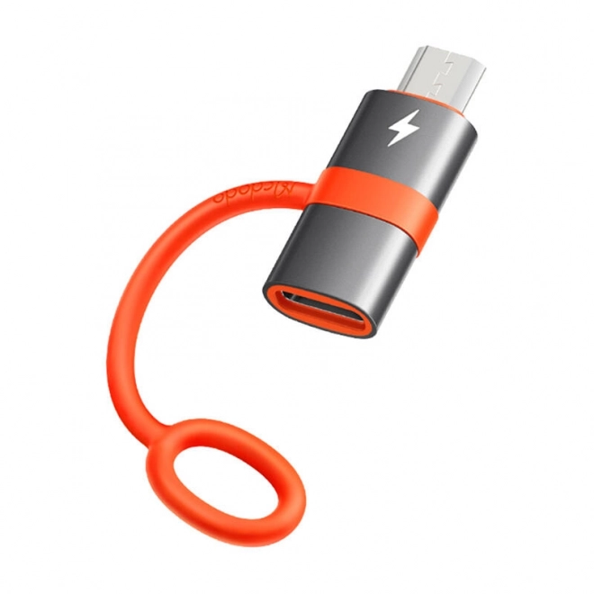 Adaptér USB-C na Micro USB čierny
