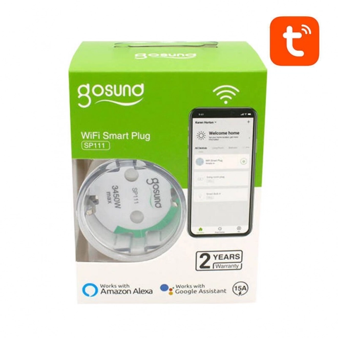 Chytrá zásuvka WiFi Gosund 3680W 16A 4-pack