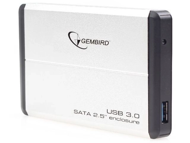 Externá disková skrinka 2,5'' SATA USB 3.0 Strieborná