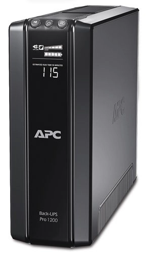 Zelené LCD záložné napájanie APC Back-UPS Pro 1200 VA 230V