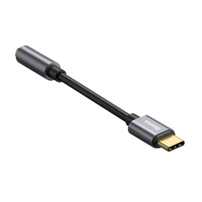 Audio adaptér Baseus USB-C na 3,5 mm mini jack - čierno-šedý